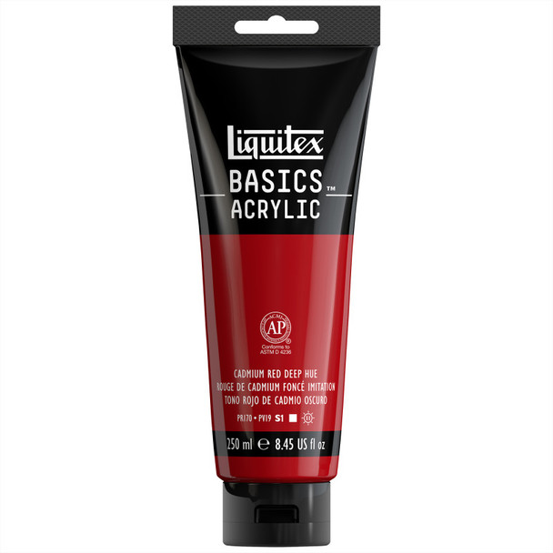 LQ BASICS 250ml tube - Cadmium Red Deep Hue LQ BASICS 250ml tube - Cadmium Red Deep Hue