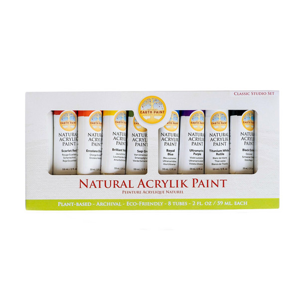 Natural Acrylik Paint - Classic Studio Set - 8 Pack