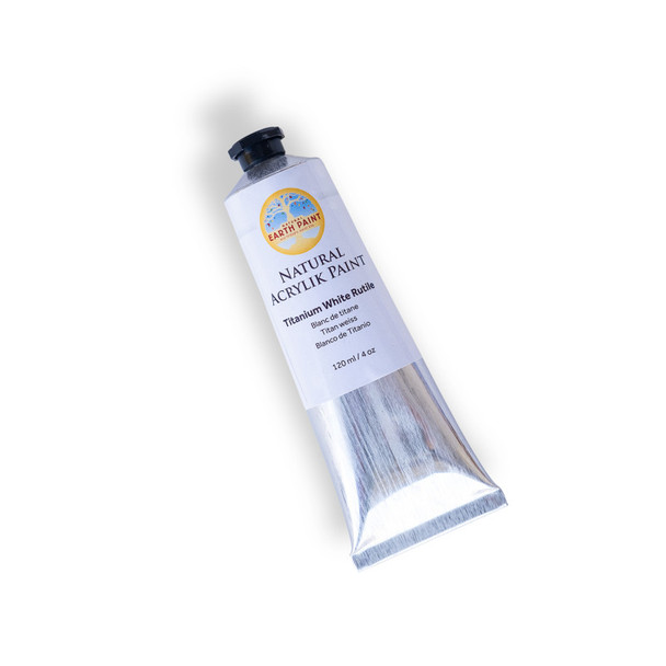 Natural Acrylik Paint - Titanium White Rutile, 4 oz