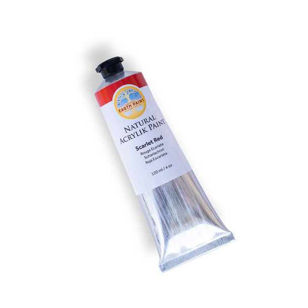Natural Acrylik Paint - Scarlet Red, 4 oz