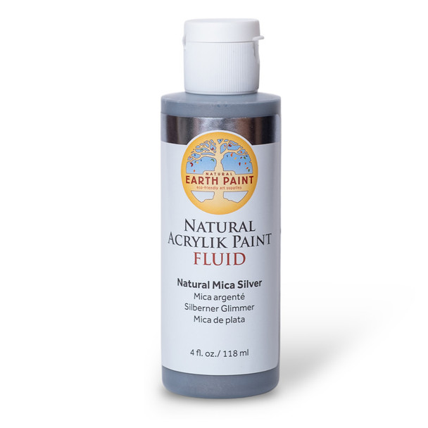Natural Fluid Acrylik - 4 oz - Silver Mica