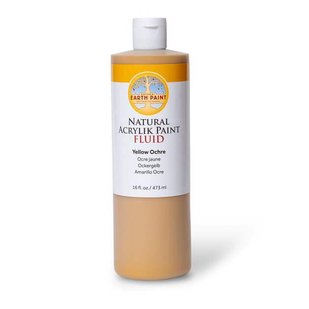 Natural Fluid Acrylik - 16 oz - Yellow Ochre