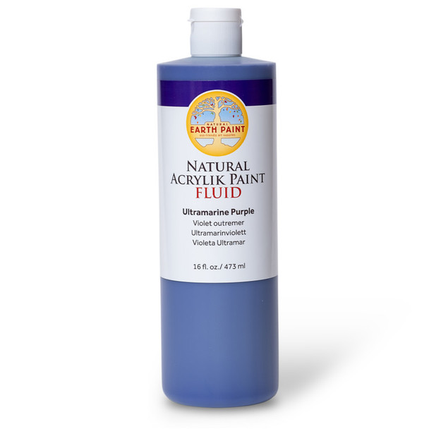 Natural Fluid Acrylik - 16 oz - Ultramarine Purple