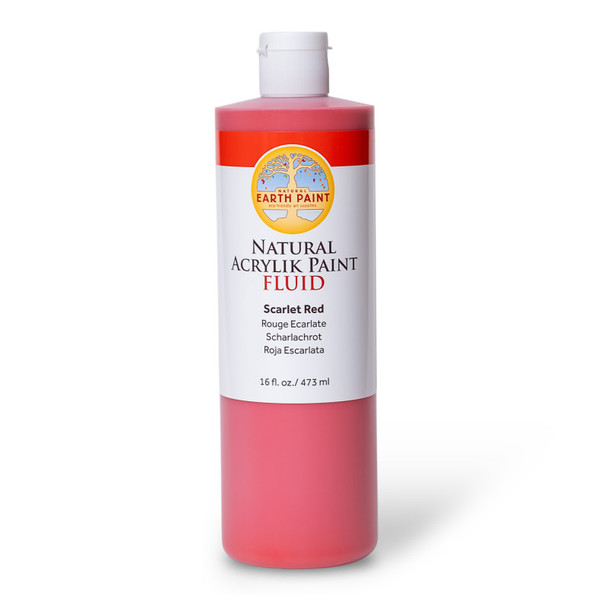 Natural Fluid Acrylik - 16 oz - Scarlet Red