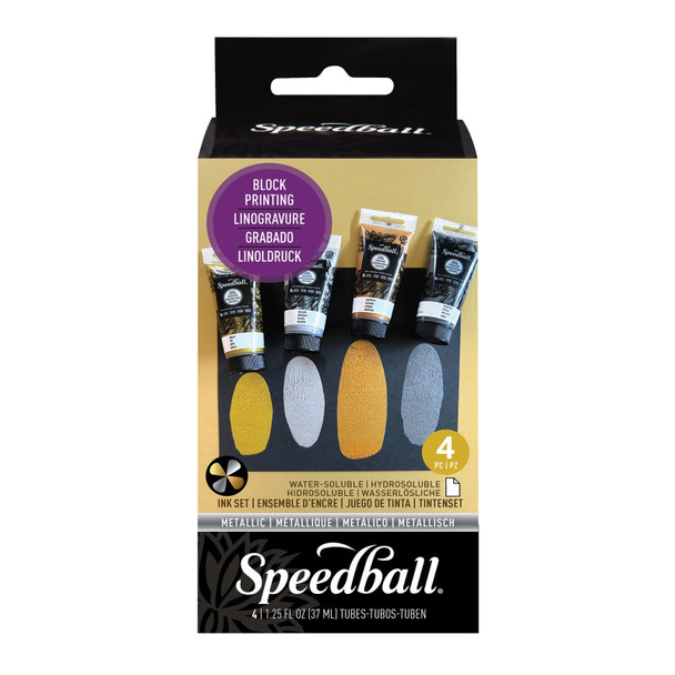 Speedball® Metallic Block Printing Ink Set