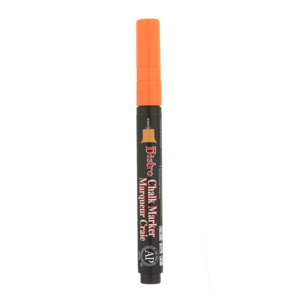 Bistro Chalk Marker, Extra Fine, 485F-S, Fluorescent Orange