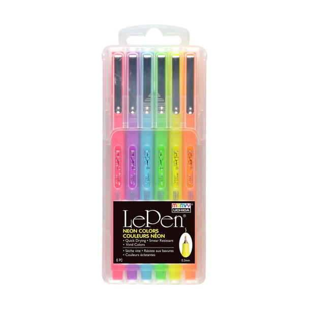 4300-6F LE PEN NEON 6PCS SET