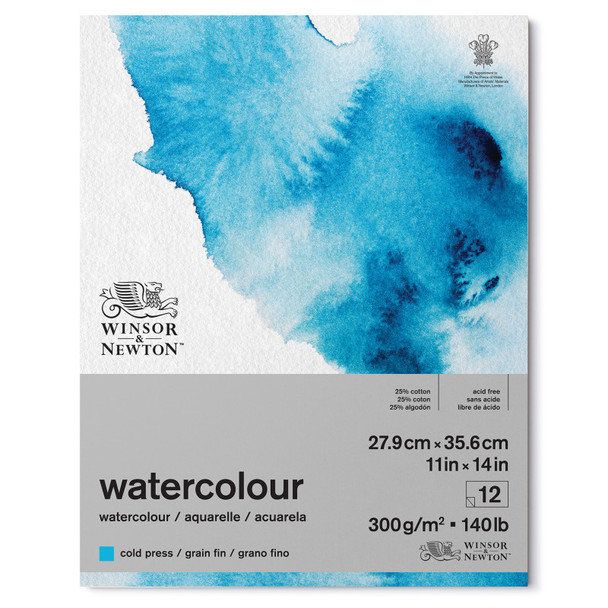 W&N Watercolour Pad 140lb CP - 11x14" (12 sheets)