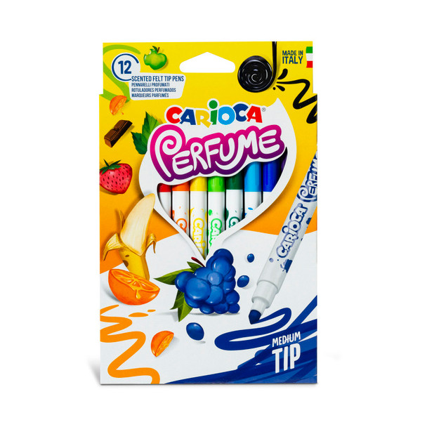 Perfume Scented Washable Felt Tip Pens - 12 Pieces