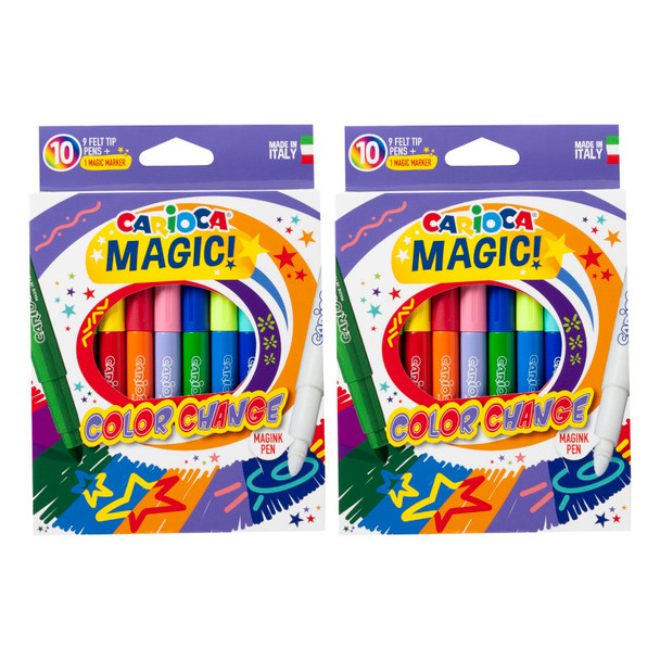 Magic Felt Tip Pens Color Change, 10 Per Pack, 2 Packs