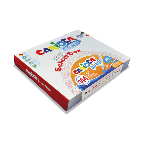 BABY Valorous Washable Marker School Box - 144 Pieces