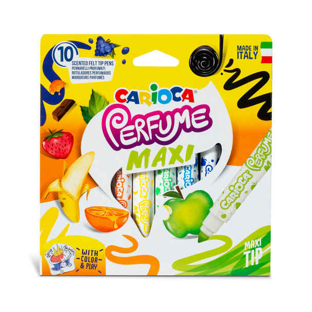Perfume Maxi Washable Felt Tip Pens - 10 Pieces