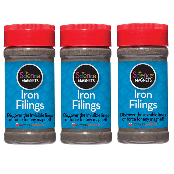 Iron Filings, 12 oz. Per Jar, 3 Jar