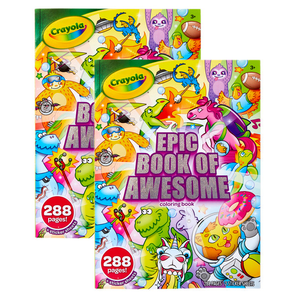 Epic Book of Awesome Coloring Book, 288 Pages, Pack of 2 Epic Book of Awesome Coloring Book, 288 Pages, Pack of 2