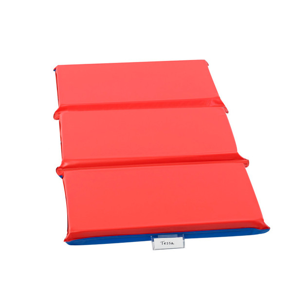 2" Infection Control 3 Section Folding Rest Mat - Red/Blue 2" Infection Control 3 Section Folding Rest Mat - Red/Blue