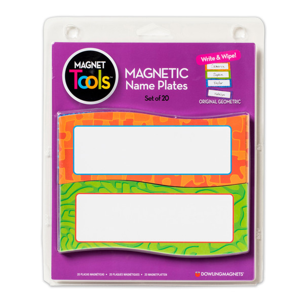 Magnetic Name Plates 20 Per Pk, 2 pks