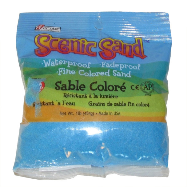 Scenic Sand™ Craft Colored Sand, Light Blue, 1 lb (454 g) Bag