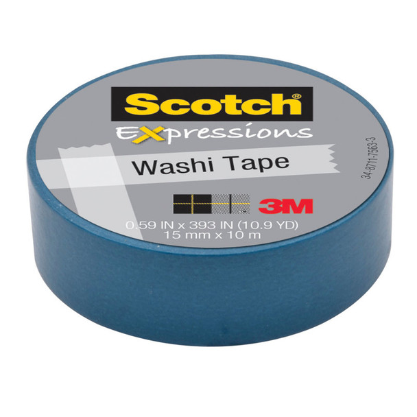 Expressions Washi Tape, .59" x 393", Blue