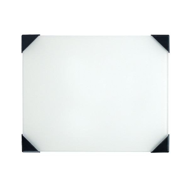 Posh Table Top Palette, Glass, White, 6.75x8.4 in