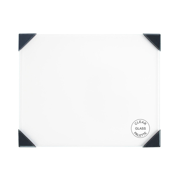 Posh Table Top Palette, Glass, Clear, 6.75x8.4 in