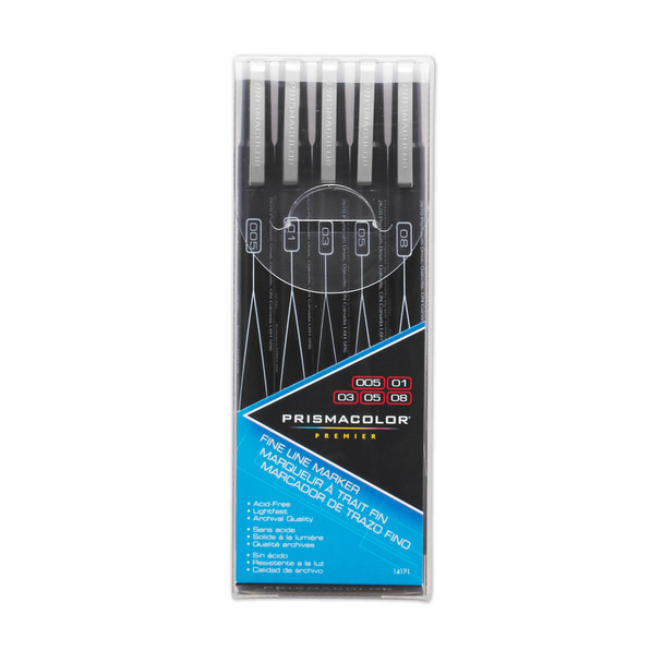 Premier® Fine Line Black Marker Set