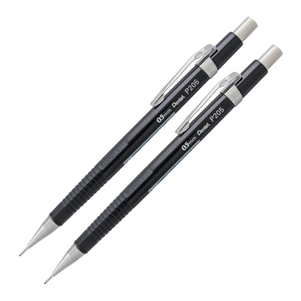Sharp Mechanical Pencil (0.5mm), Black Barrel, Pack of 2