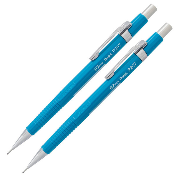Sharp Mechanical Pencil (0.7mm), Blue Barrel, Pack of 2