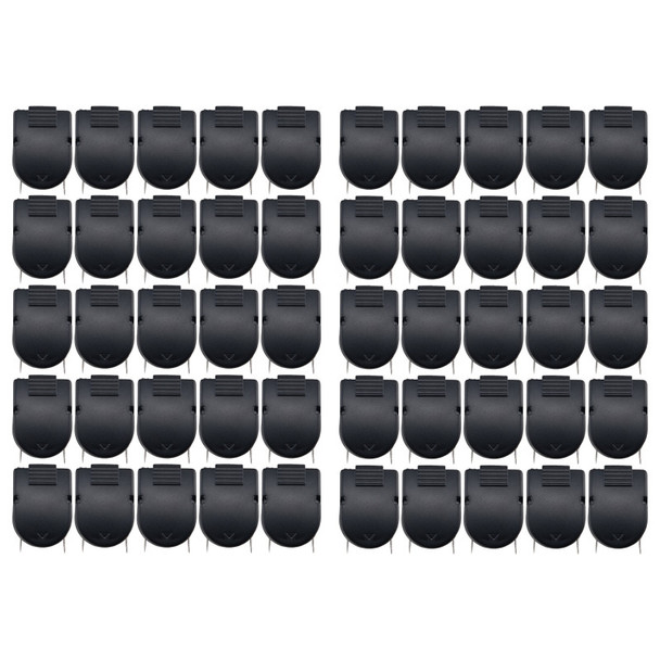 Wall Clips For Fabric Panels, Black, 40 Sheet Capacity, Pack of 50
