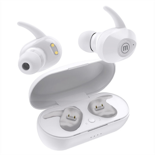 Mini True Wireless Earfin Style Earbuds, White