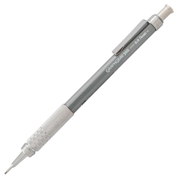 GraphGear 500 Automatic Drafting Pencil (0.9mm), Gray Barrel, 1 Count