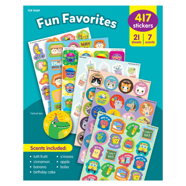 Fun Favorites Smelly Stickers Variety Pack
