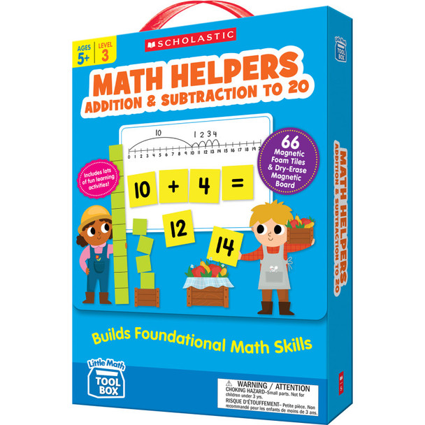 Little Math Tool Box: Math Helpers: Addition & Subtraction to 20, Magnetic Learning Set, Ages 5+