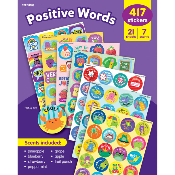 Positive Words Smelly Stickers Variety Pack