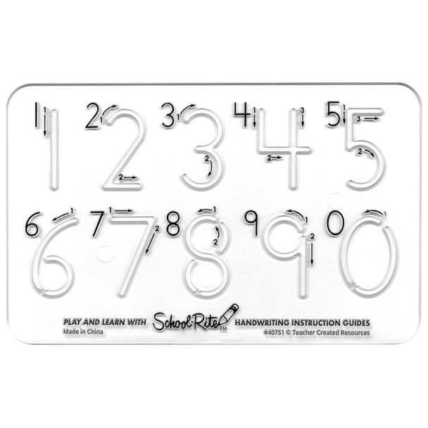 School-Rite® Handwriting Instruction Guides - Numbers