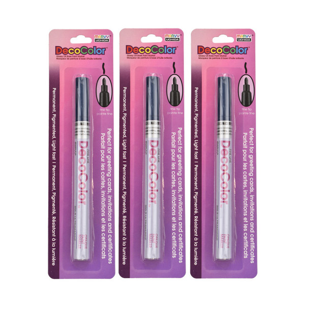 DecoColor® Paint Marker, Fine Tip, 200-S, Ultramarine #50, Set of 3