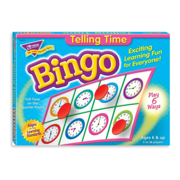 Telling Time Bingo Game