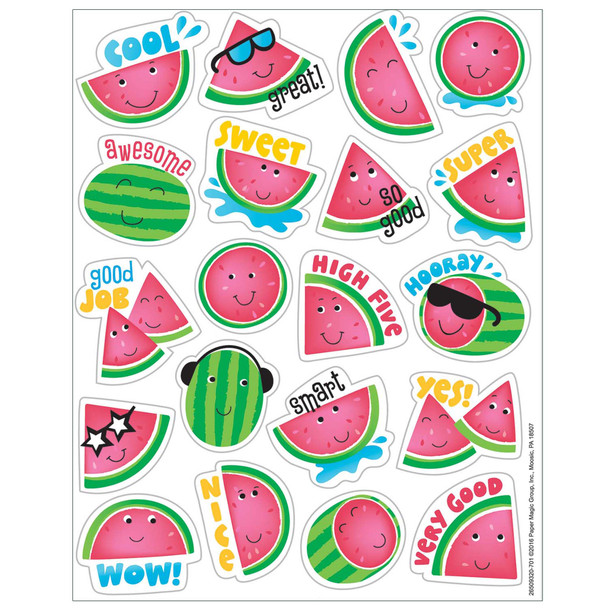 Watermelon Scented Stickers, Pack of 80