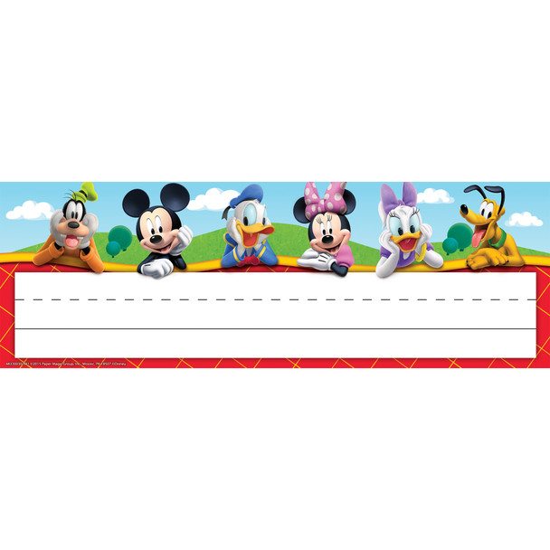 (6 PK) MICKEY MOUSE CLUBHOUSE NAME PLATES