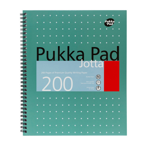 Letter Size Large Metallic Jotta Notepad, 8.5" x 11", 200 Pages