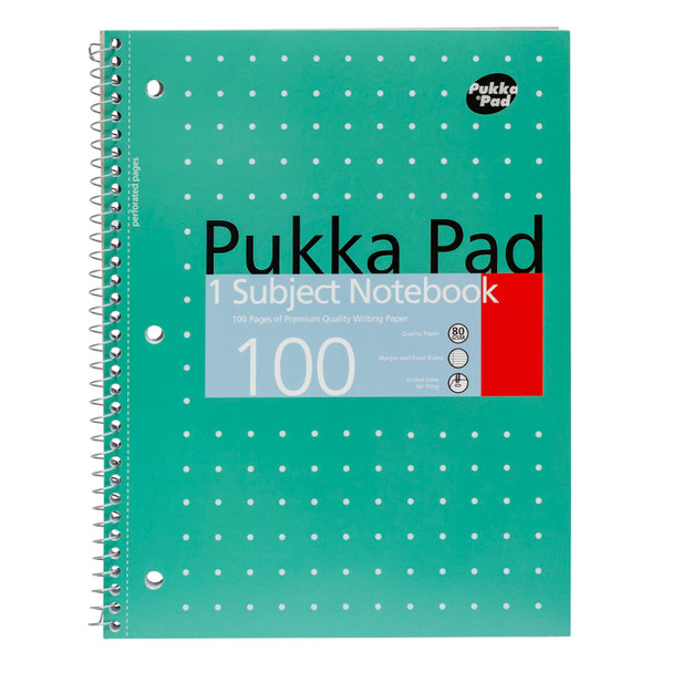 Metallic 1 Subject Notebook, 7.5" x 9.75", 100 Pages