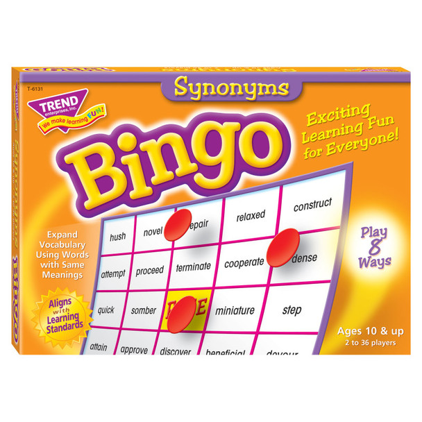 Synonyms Bingo Game