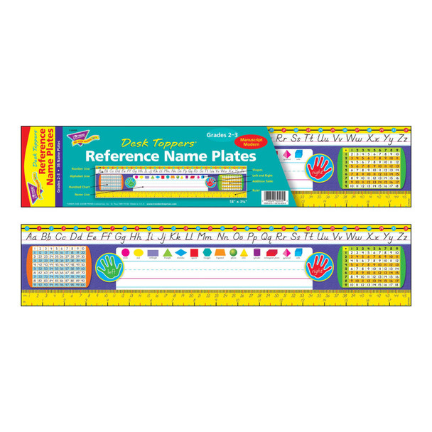 Grades 2-3 Modern Desk Toppers® Ref. Name Plates, 36 ct