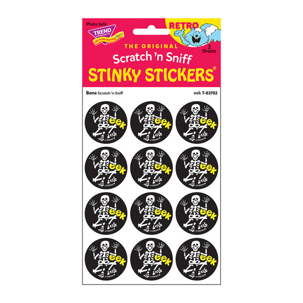 eek/Bone Scent Retro Scratch 'n Sniff Stinky Stickers®, 24 ct.