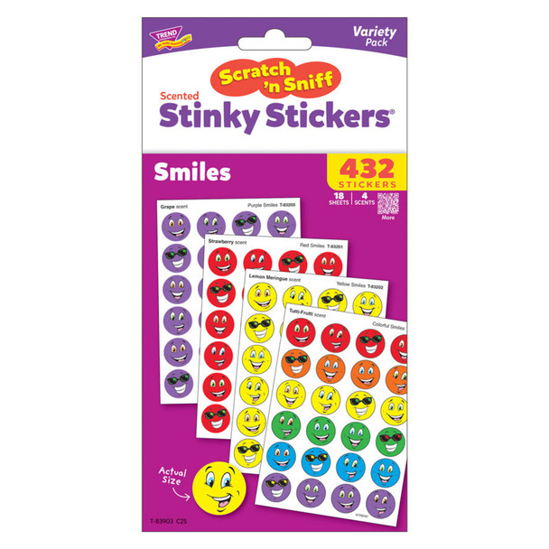 Smiles Stinky Stickers® Variety Pack, 432 ct