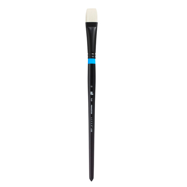 Aspen Series Long Handle Acrylic & Oil Paintbrush, Synthetic Bristles, Size 12