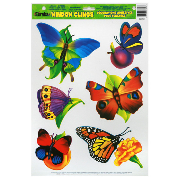 Butterflies Window Clings, 1 Sheet