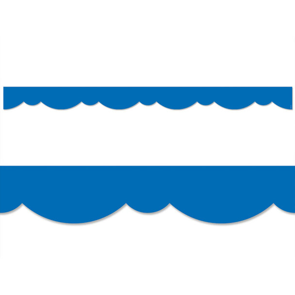 Royal Blue Stylish Scallops EZ Border