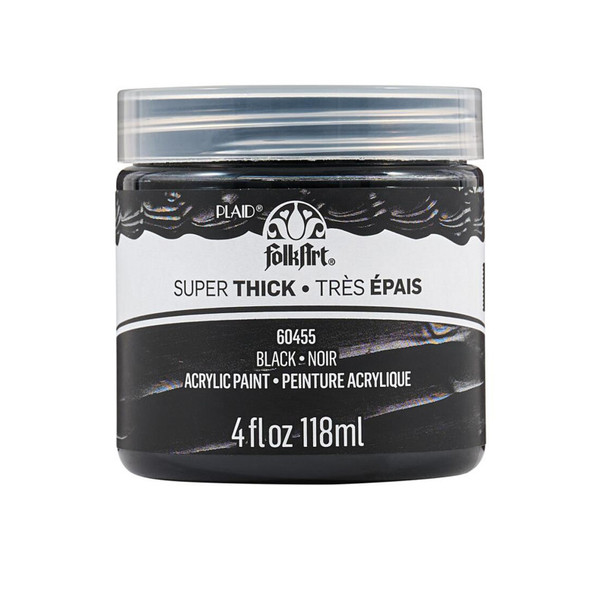 Super Thick Acrylic Paint, 4 oz, Black