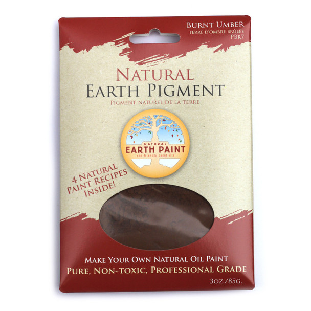Earth & Mineral Pigment, Burnt Umber, 3 oz