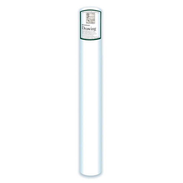 400 Series Drawing Paper Roll, Recycled, Medium Finish, Bright White, 42 inchx10 yards